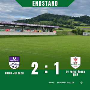Read more about the article GEMISCHTE GEFÜHLE IN JULBACH…